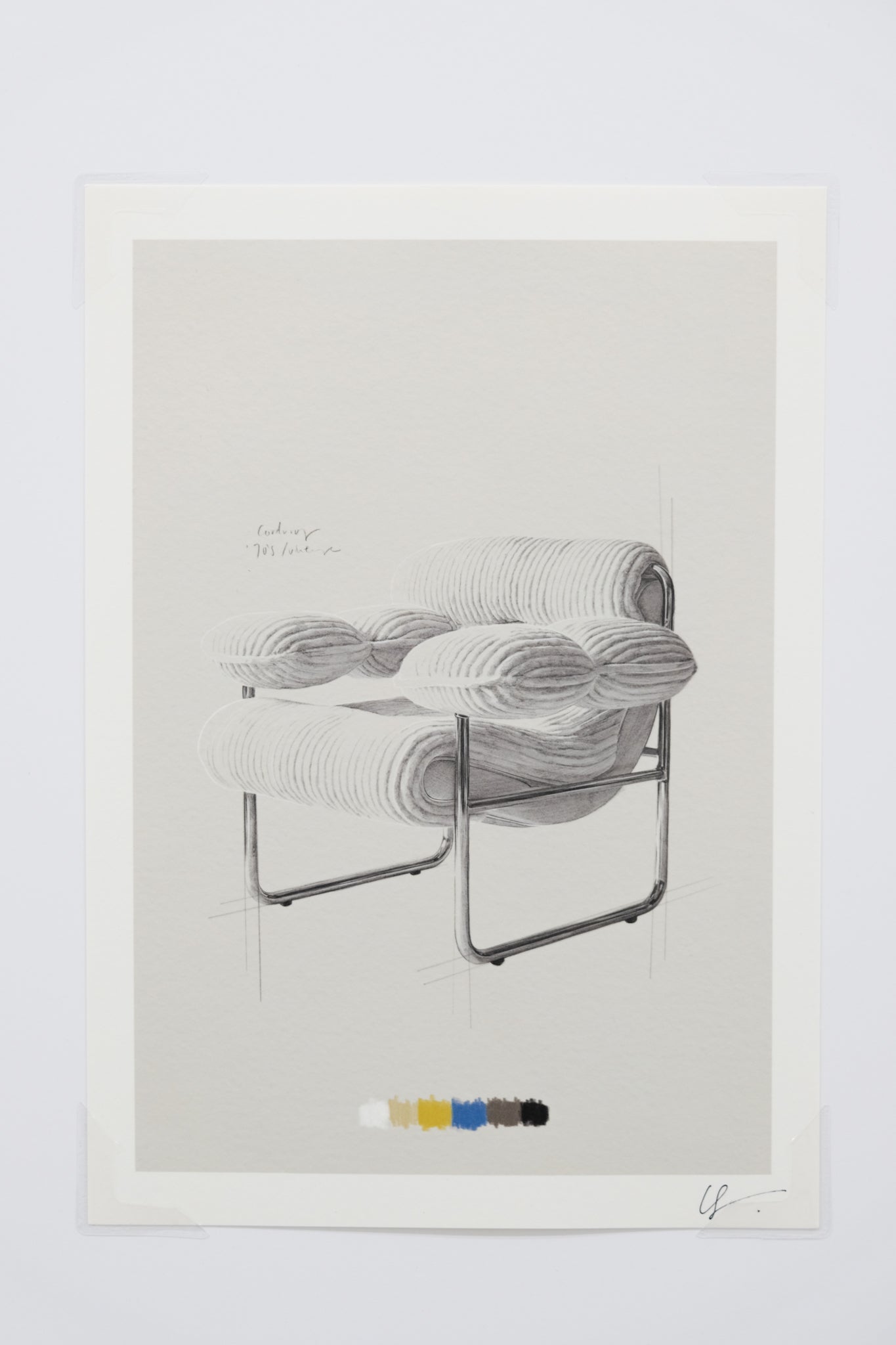 Kei Meguro - Uncollected Chairs: An Imaginary Vintage Wishlist Process Drawings