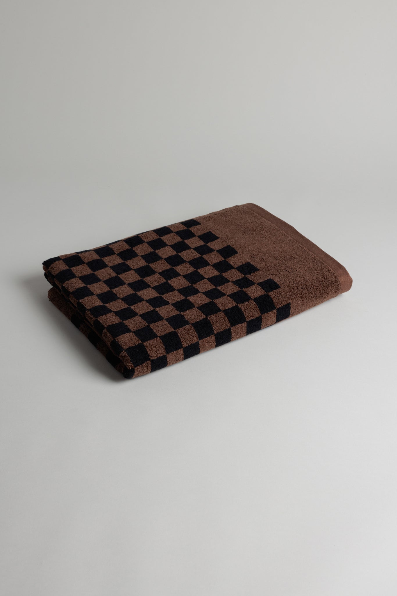 BAINA - Roman Pool Towel - Tabac & Noir