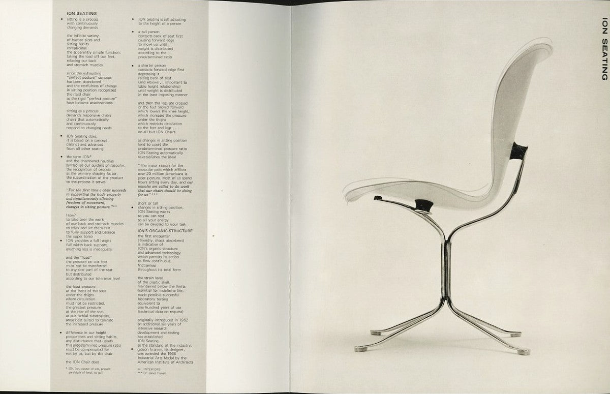 Ion Dining Chairs by Gideon Kramer for Space Needle