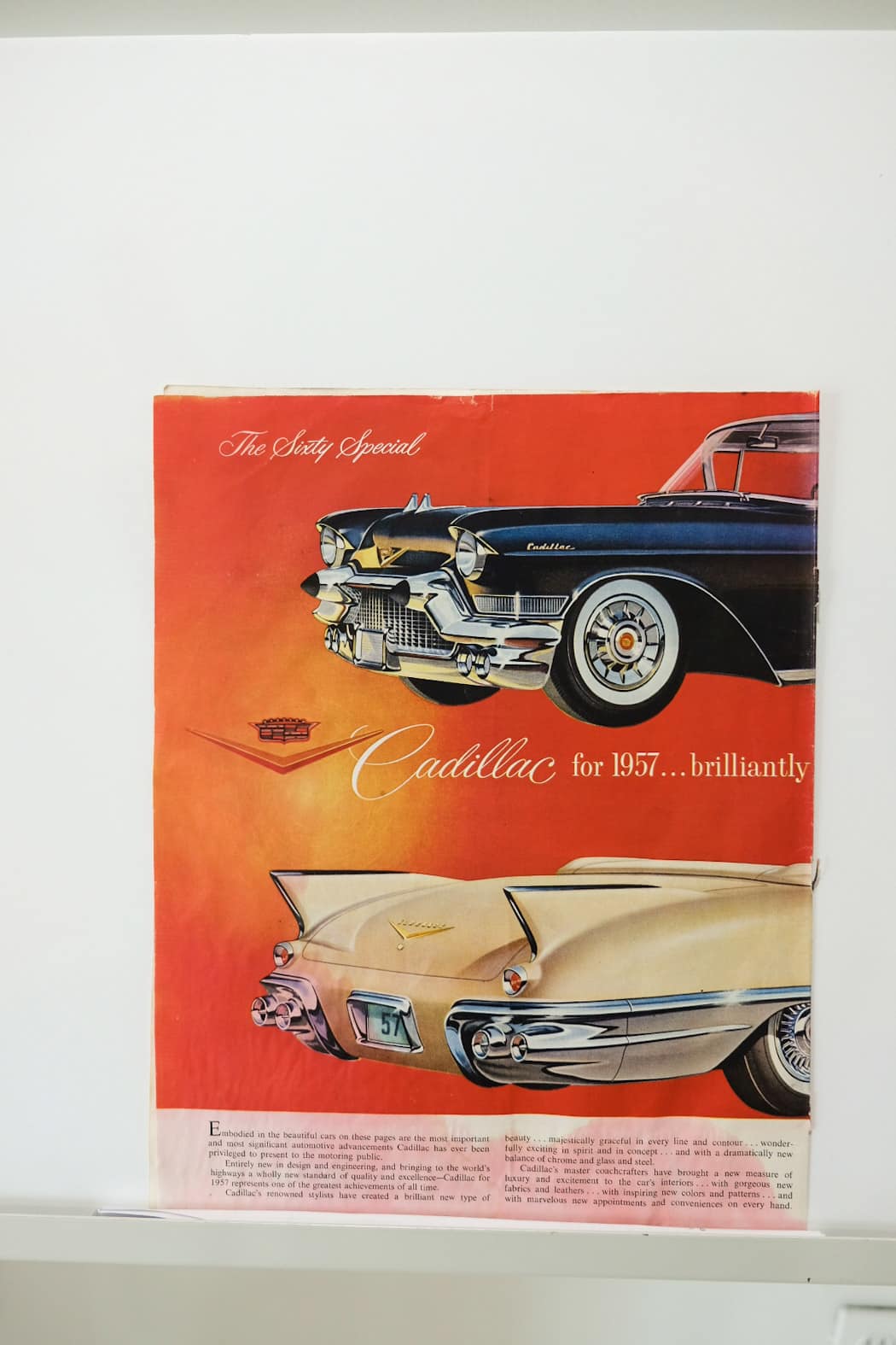 1957 Cadillac The Sixty Special Print Ad