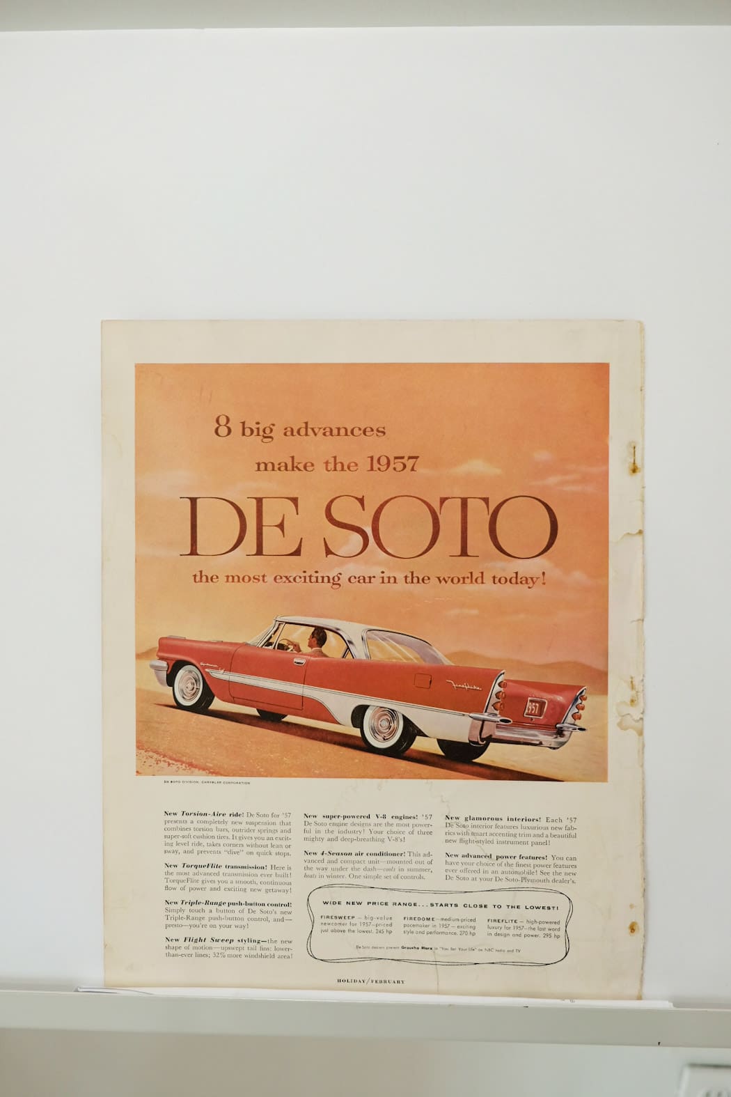 1957 Desoto Print Ad