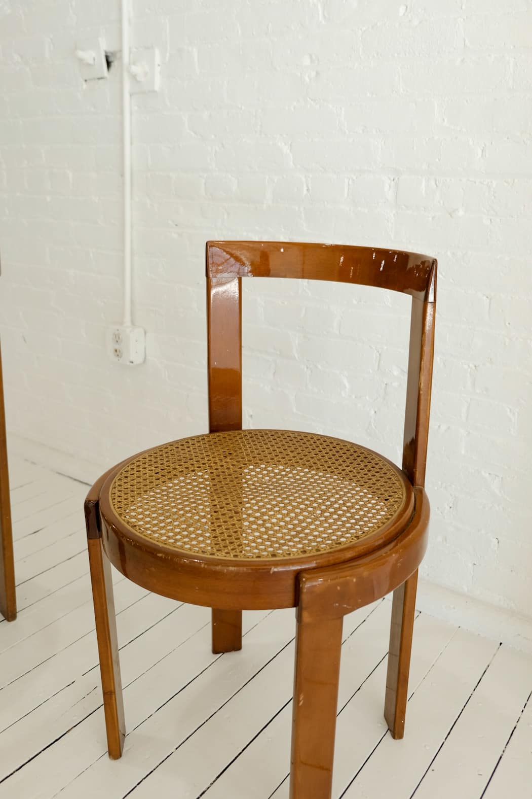 1970s Italian Cane Dining Chairs