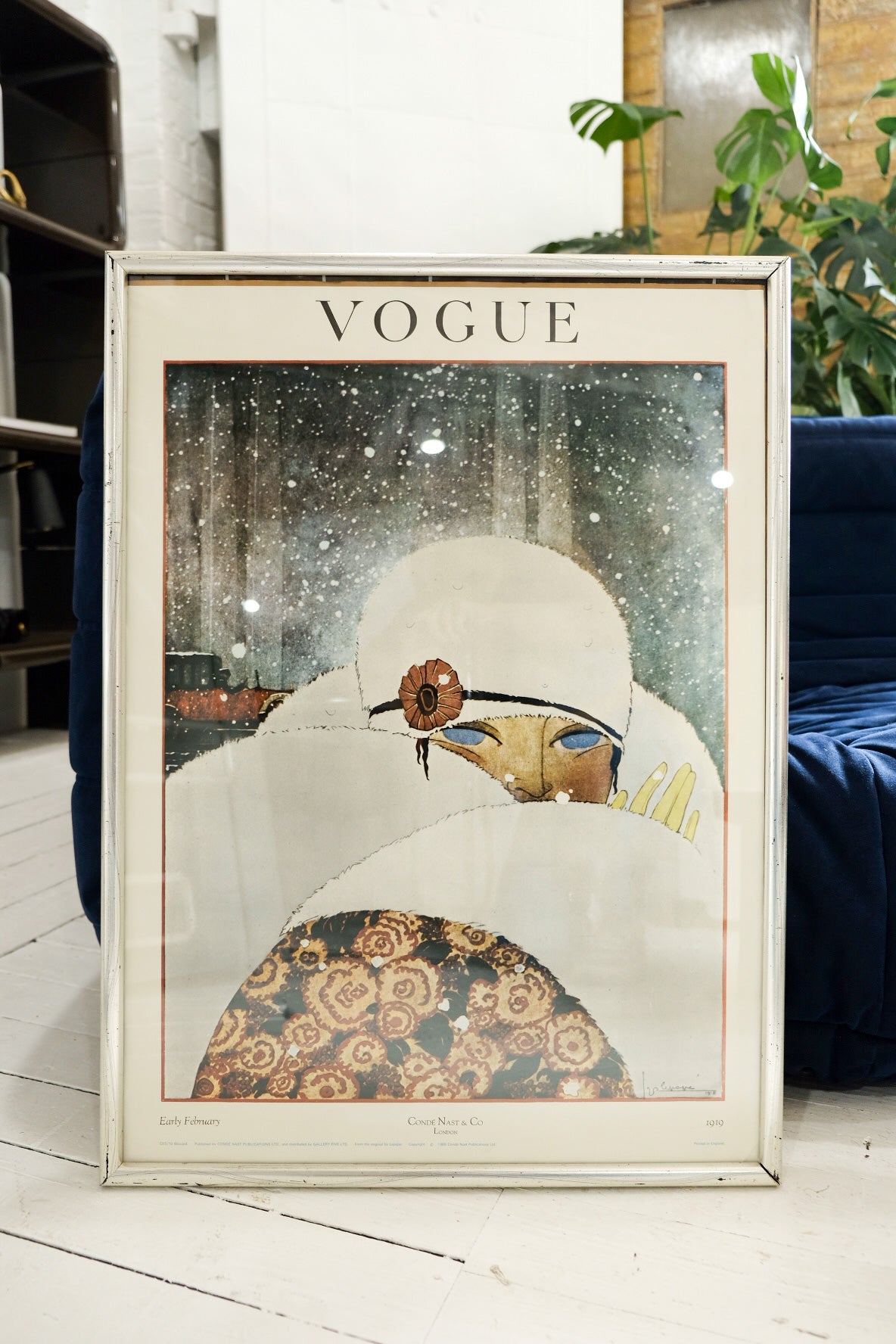 Original Vintage Vogue Print February 1919 Conde Nast & Co.