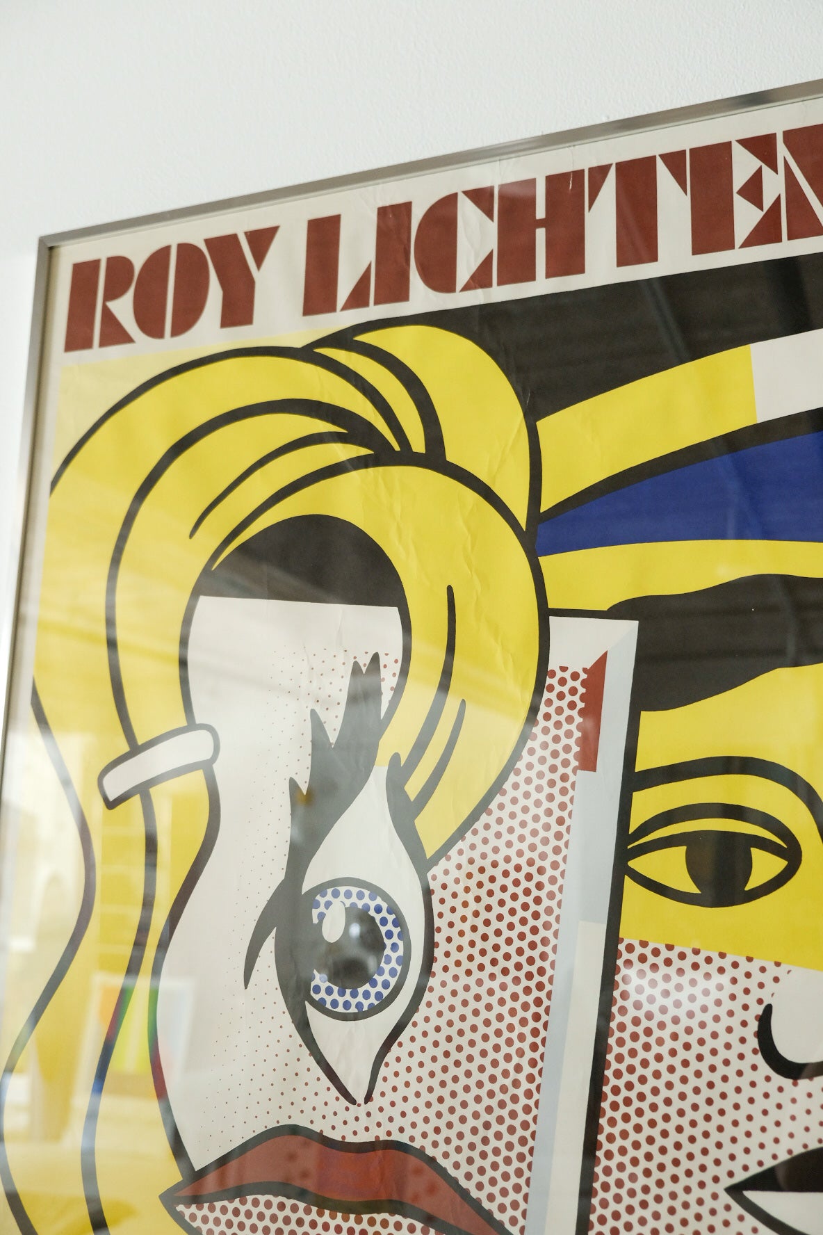 Lichtenstein Exhibition Frame Print - Leo Castelli Gallery 1979