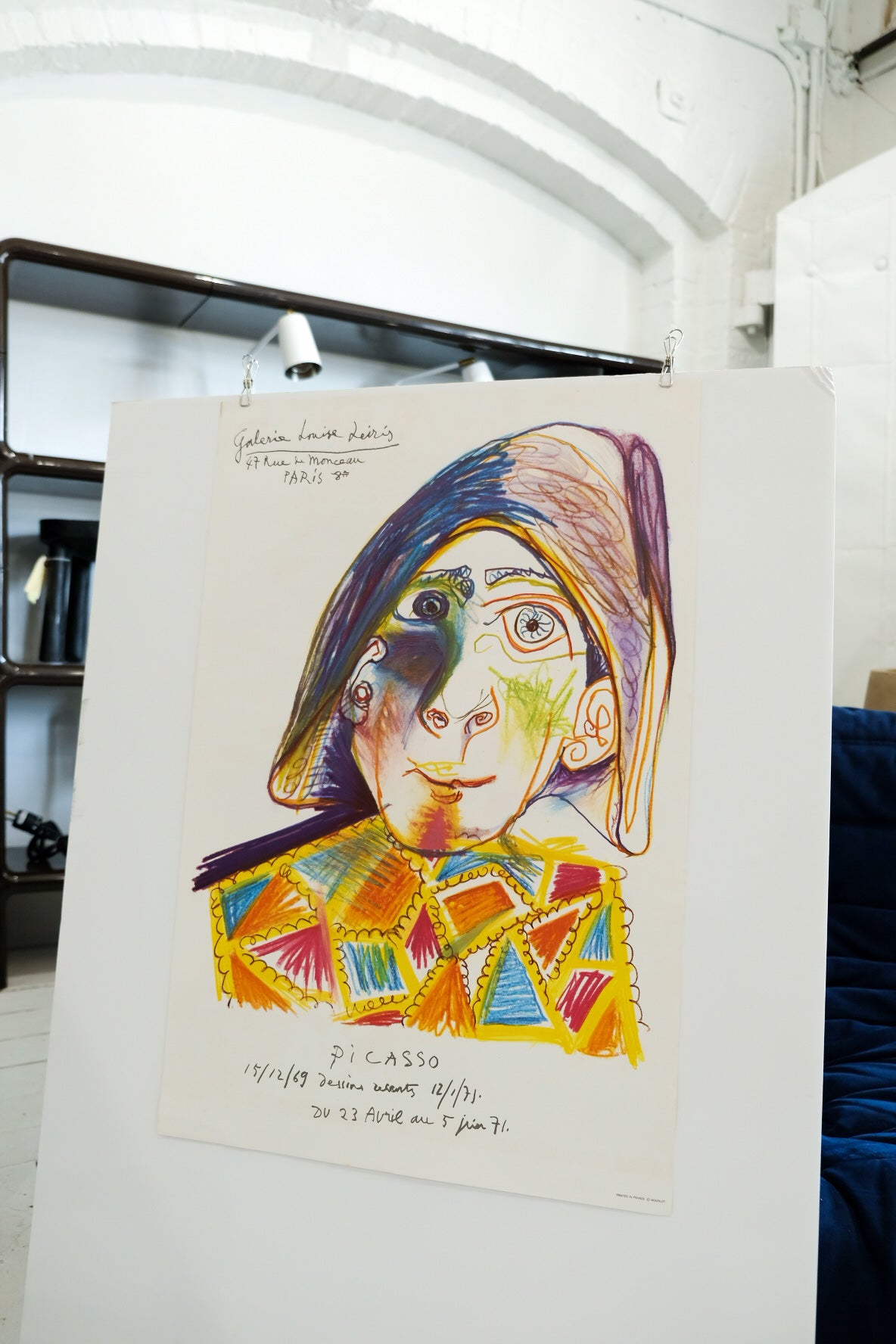 Harlequin, Galerie Louise Leiris by Pablo Picasso, 1971