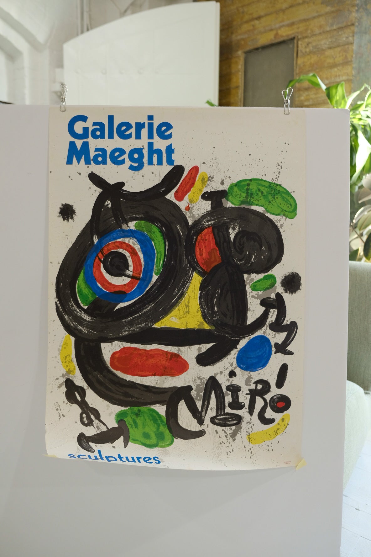 Joan Miro Sculpture Exhibition Print at Galerie Maeght