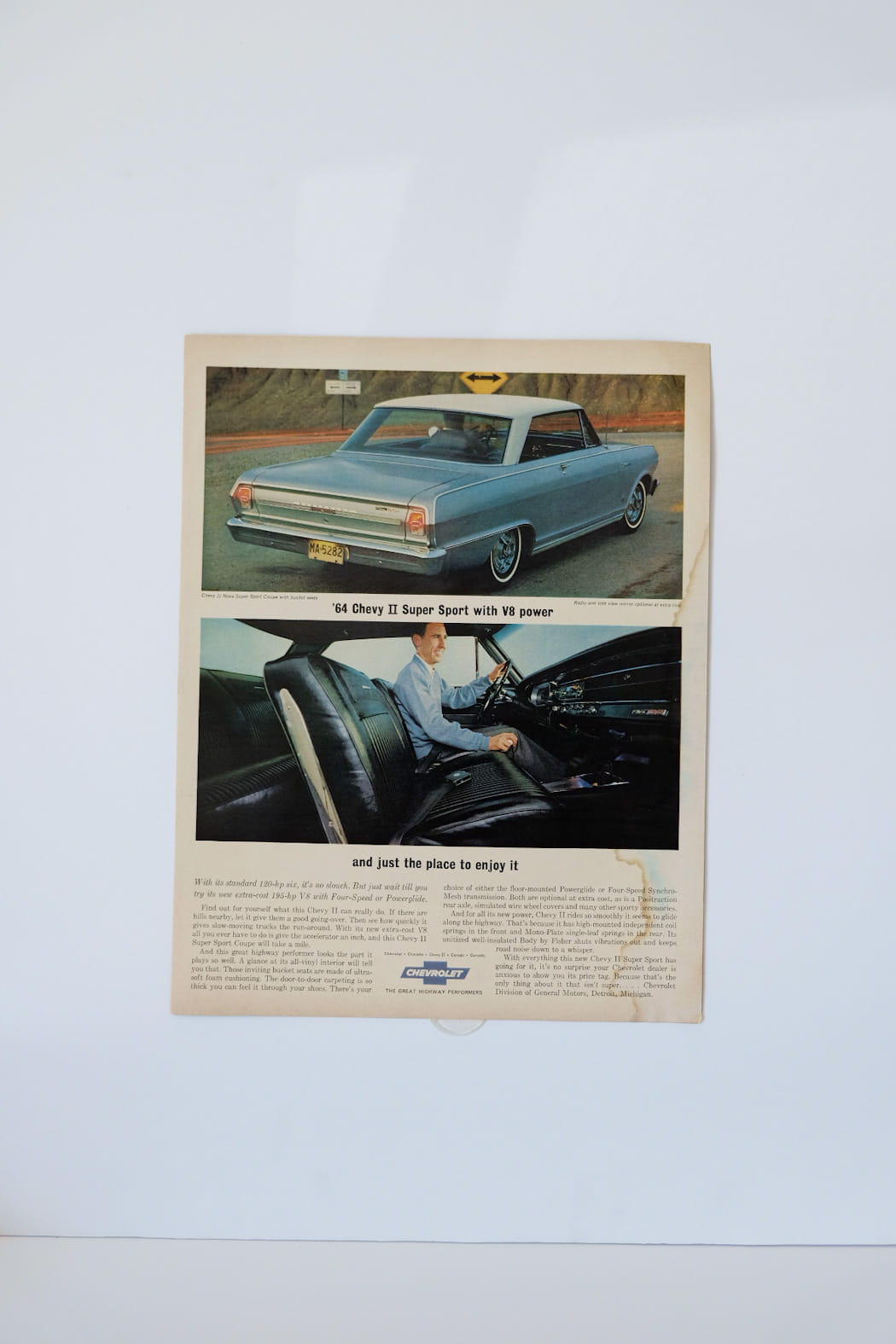 Chevrolet II Super Sport with V8 power 1964 Print Ad