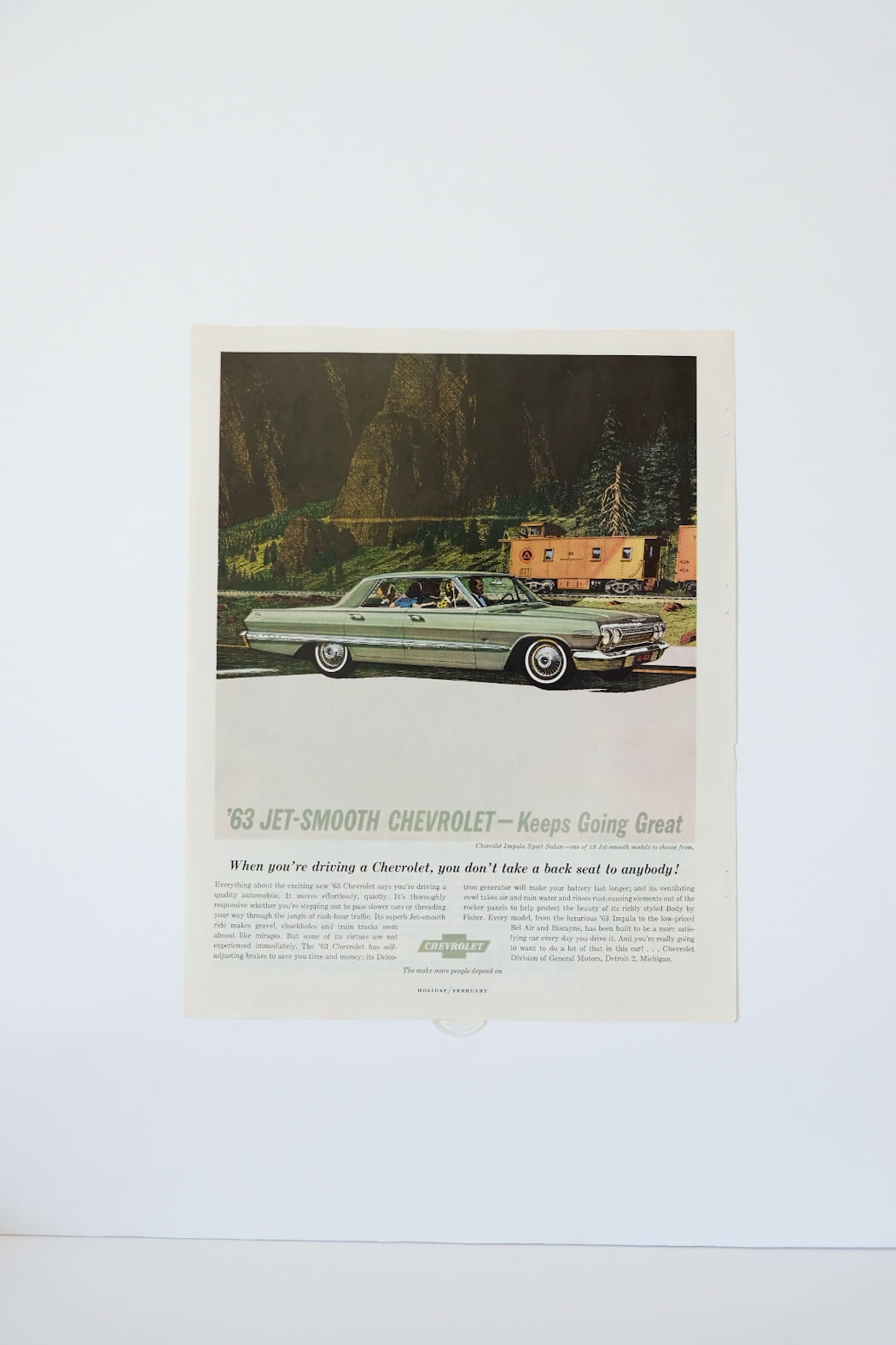 Chevrolet Impala Sport Sedan 1963 Print Ad