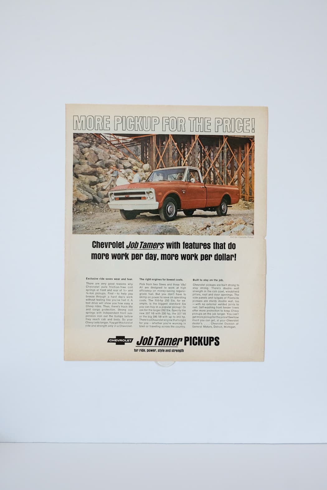 Chevrolet Job Tamers Print Ad