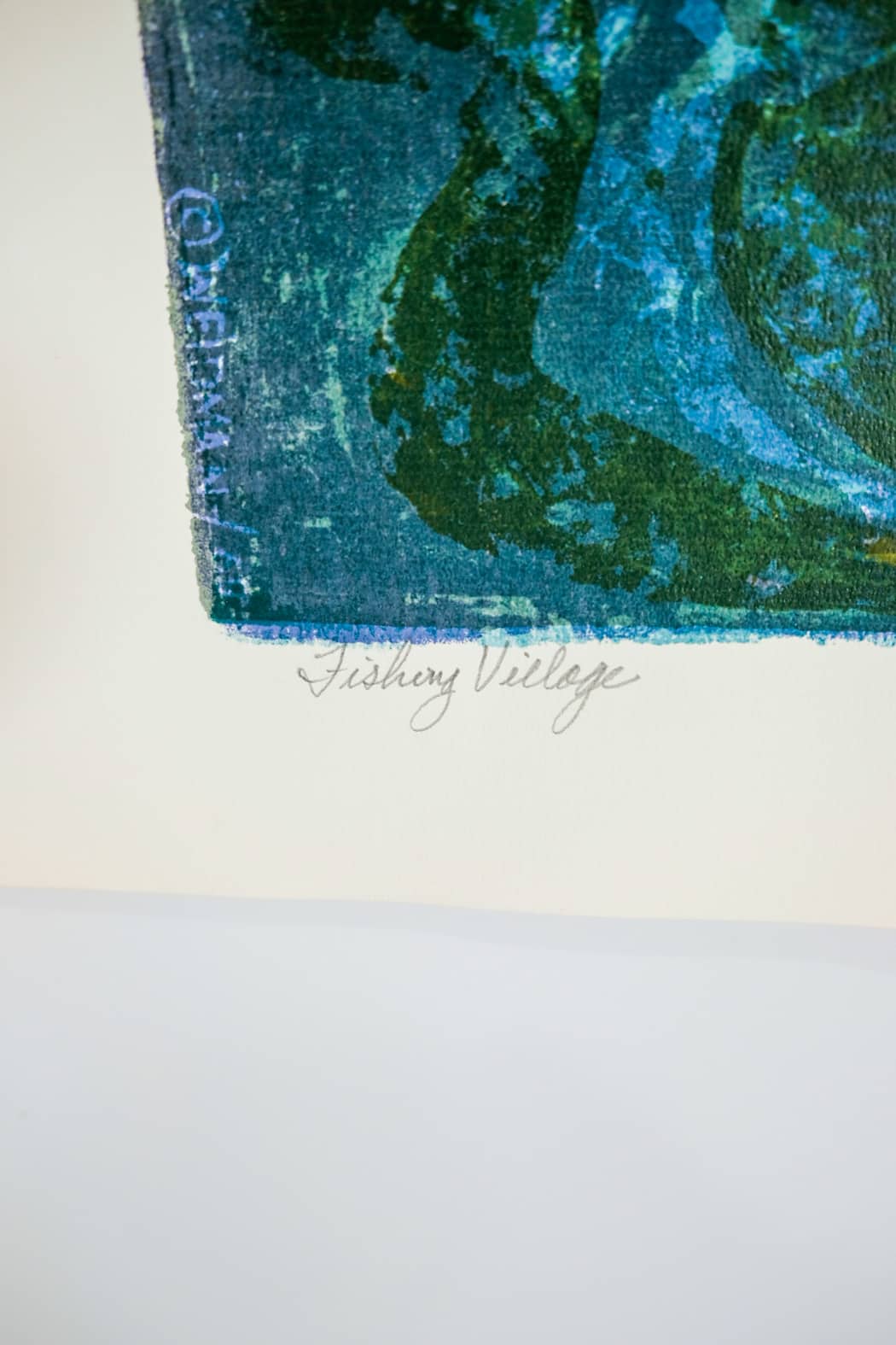 David Weidman Fishing Village Serigraph – renewfinds