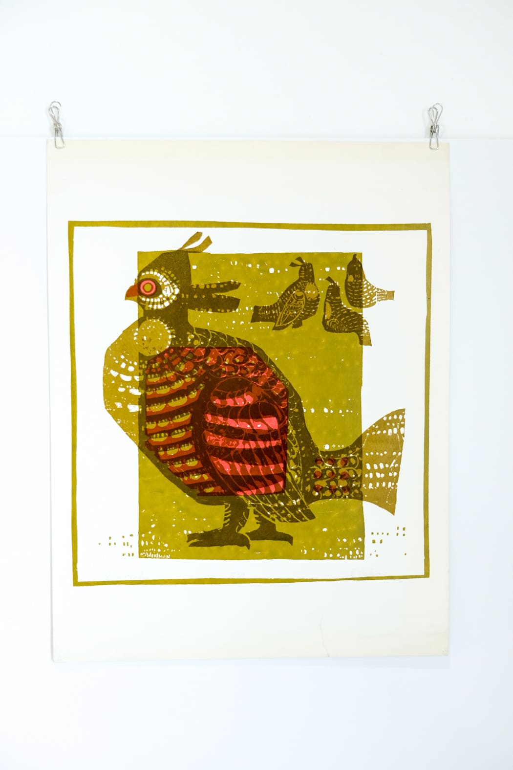 David Weidman "Chinese Chicken" Serigraph Print