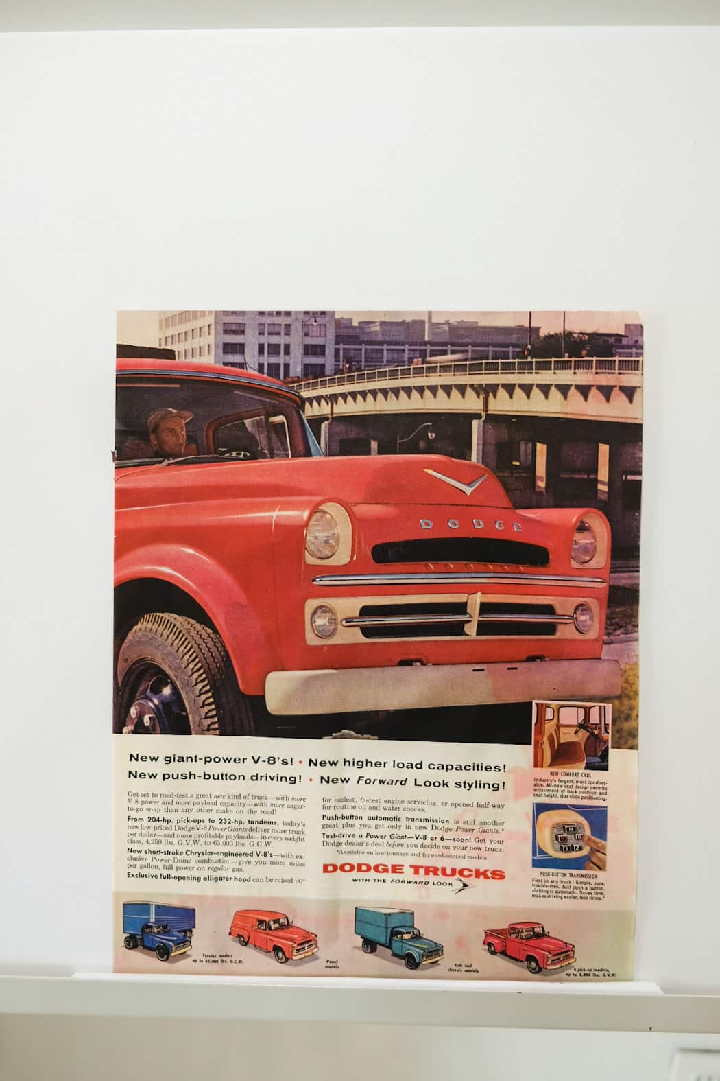 Dodge Trucks with The Forward Look Print Ad