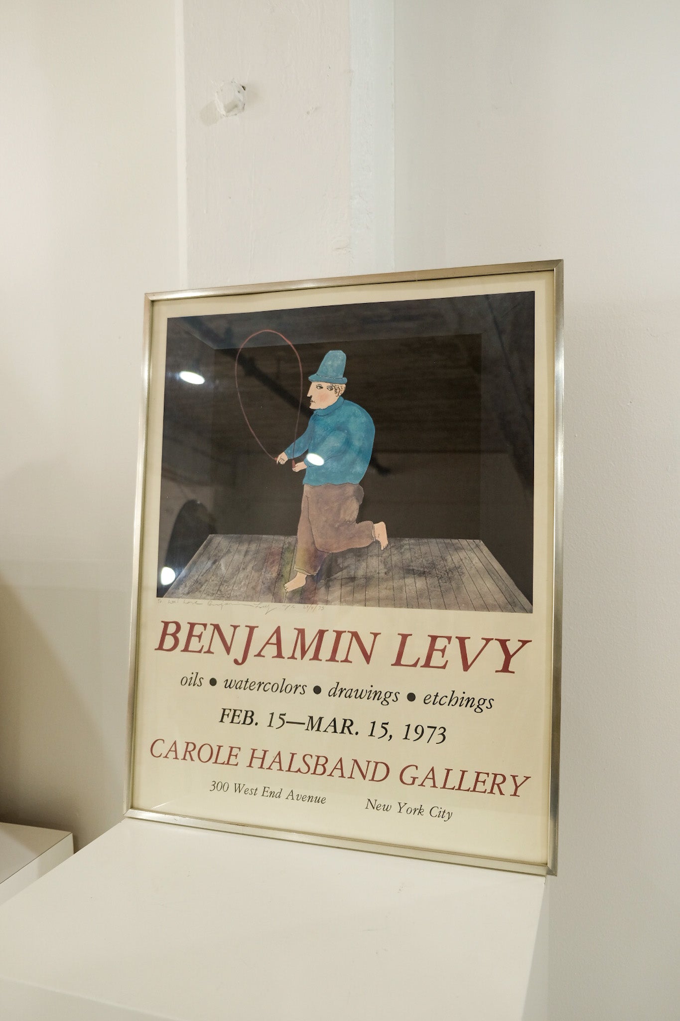 Benjamin Levy Carole Halsband Gallery Framed and Signed Print