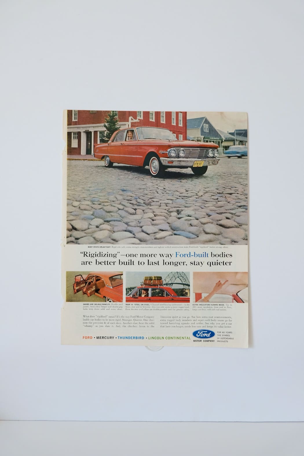 Ford Rigidizing Cars 1963 Print Ad