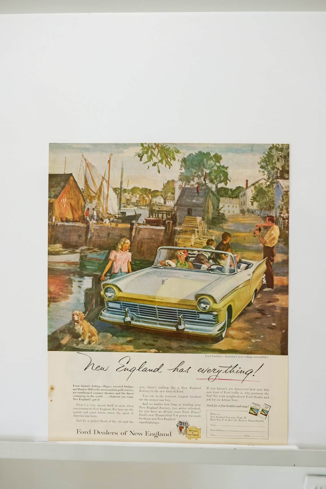 Ford Sunliner Print Ad