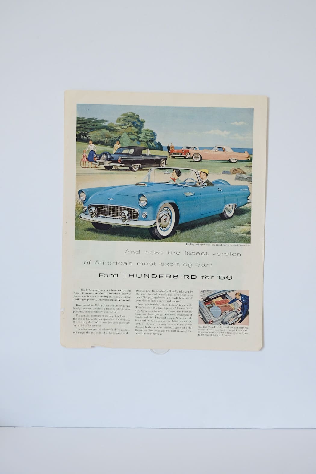 Ford Thunderbird 1956 Print Ad