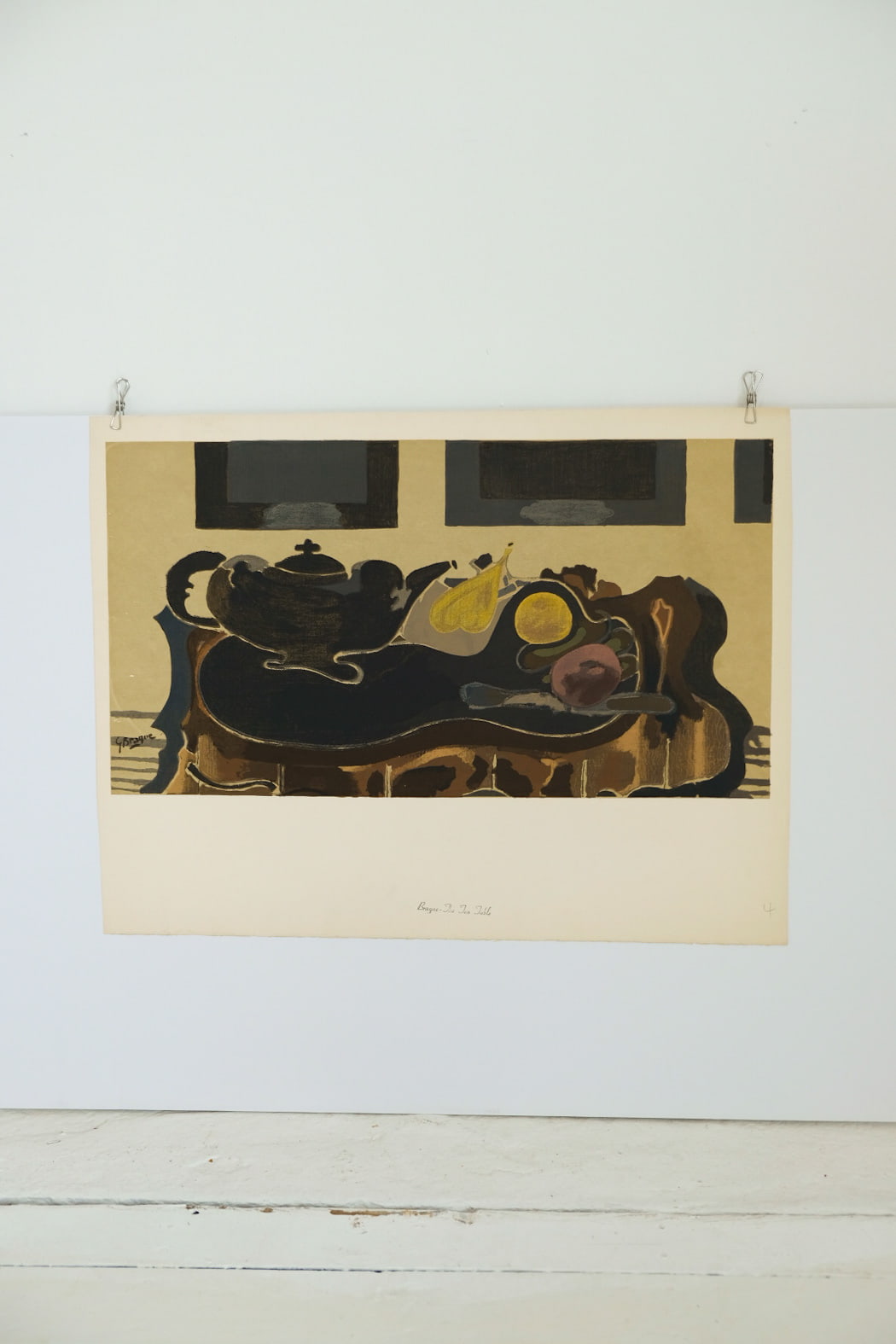 George Braque The Tea Table Lithograph Print