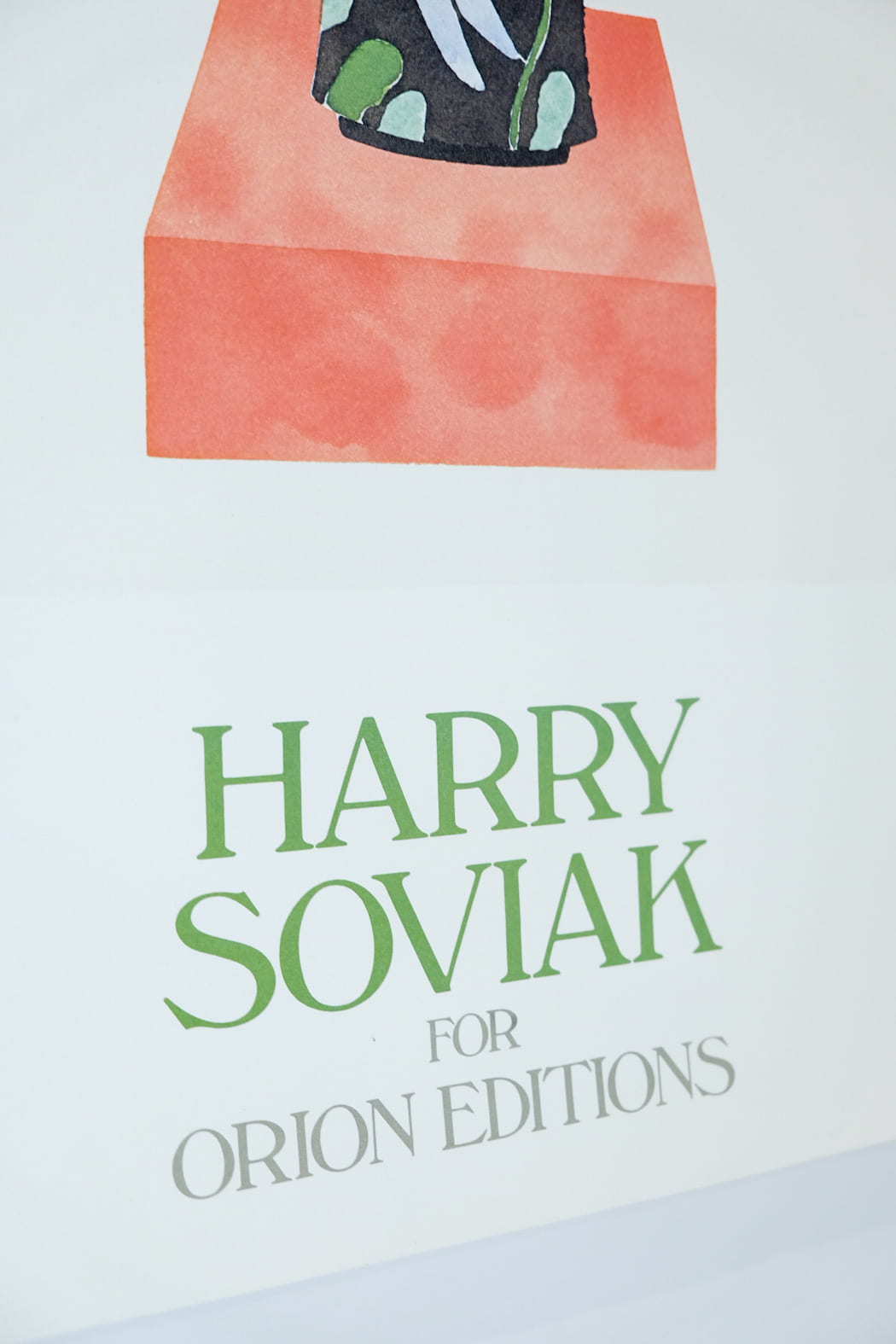 Harry Soviak "Flowers & Vase" 1979 Lithograph