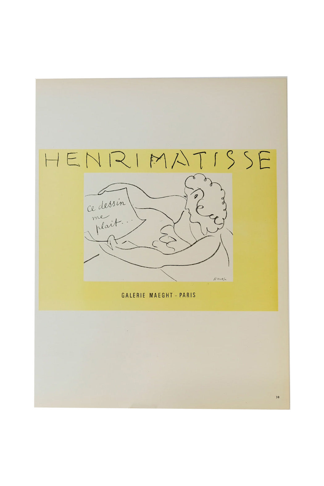 Henri Matisse Ce Dessin Me Plait Page 38