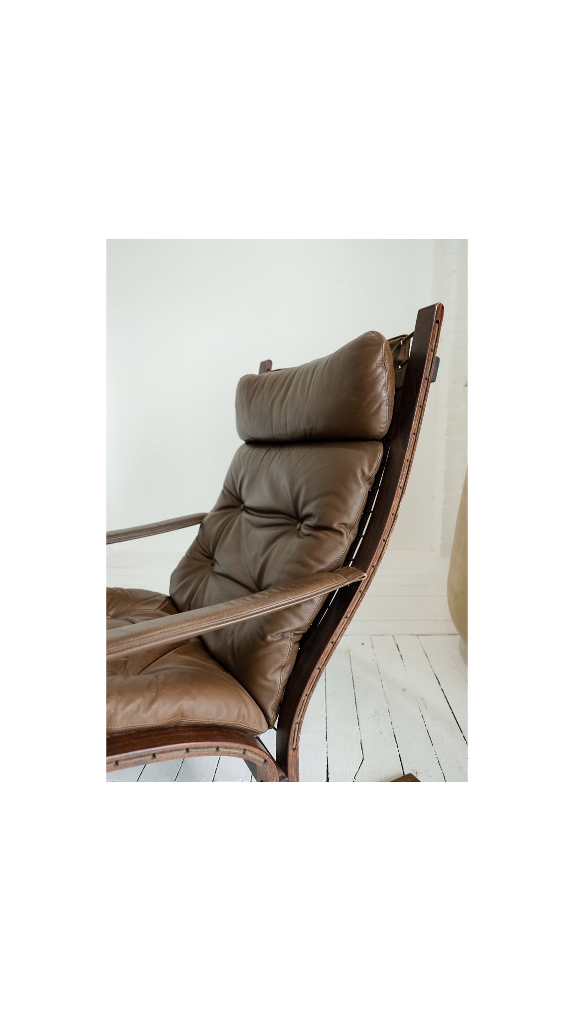 Westnofa Siesta Leather Armchair & Ottoman