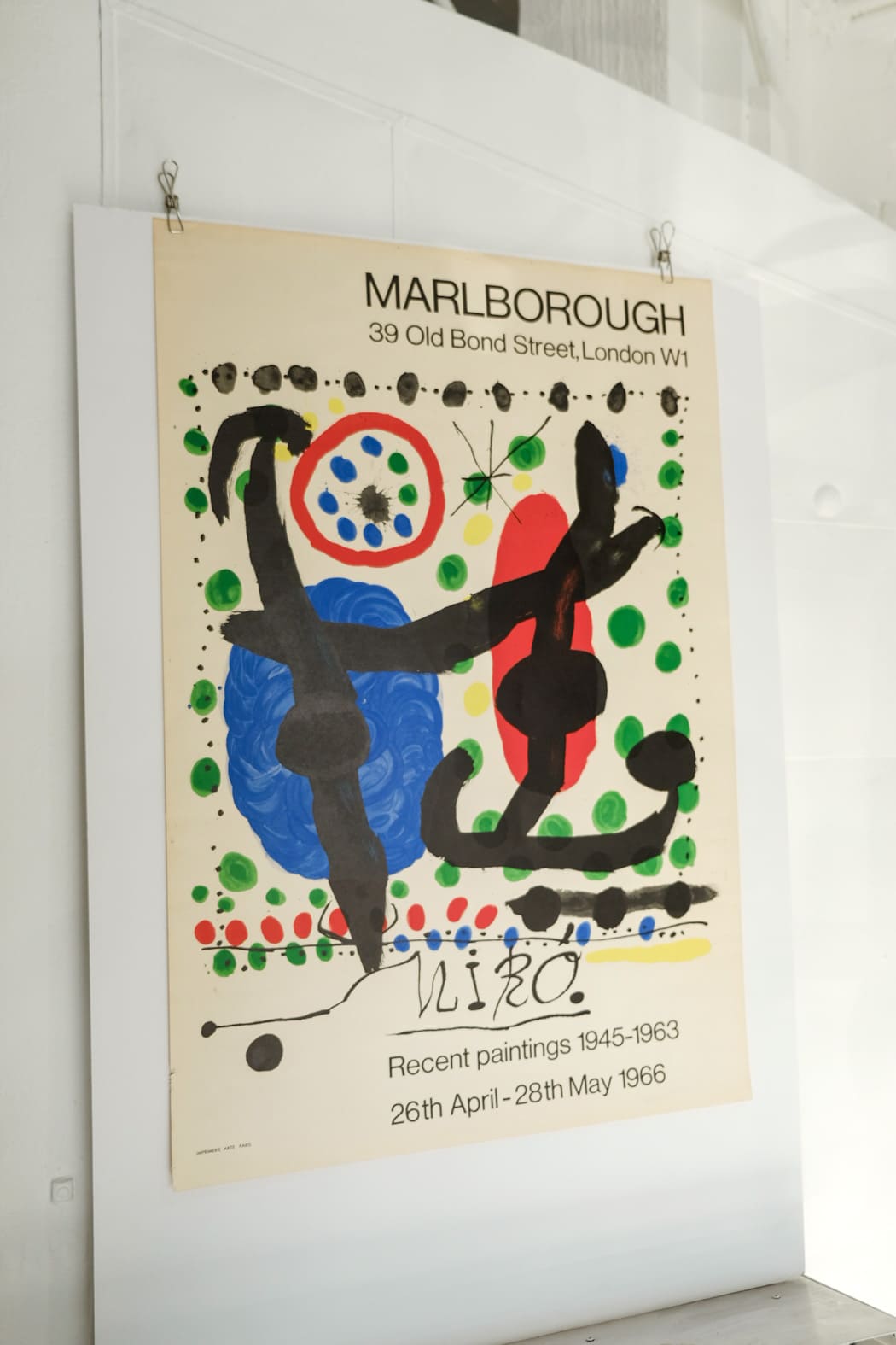 Joan Miro 1966 Lithograph Print for Marlborough Gallery