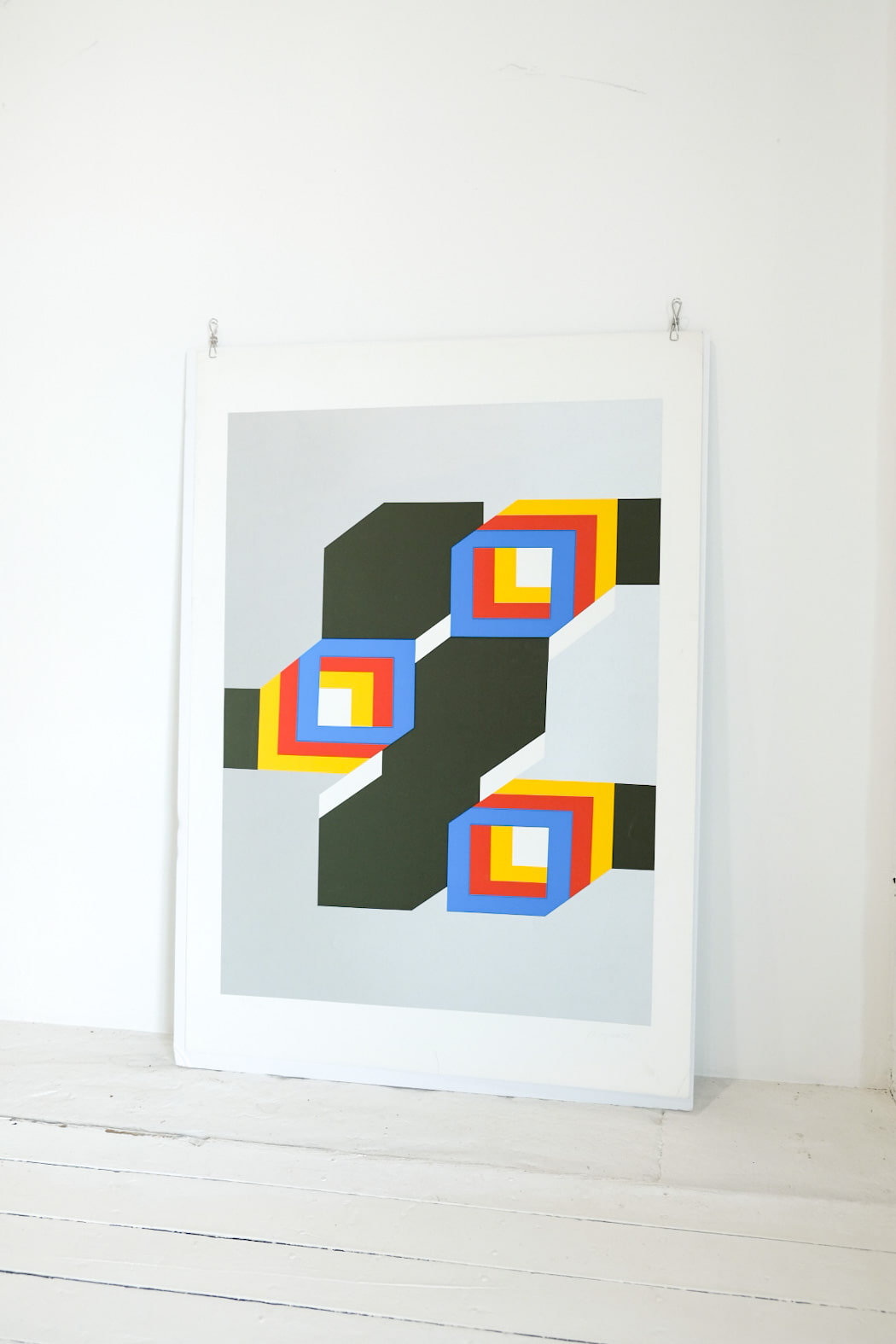 Moshe Givati Abstract Screen Print