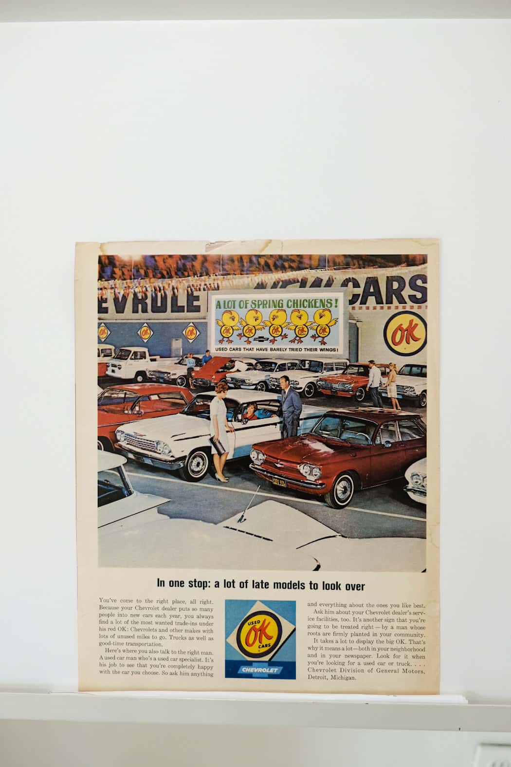 OK Chevrolet Division of General Motors Print Ad