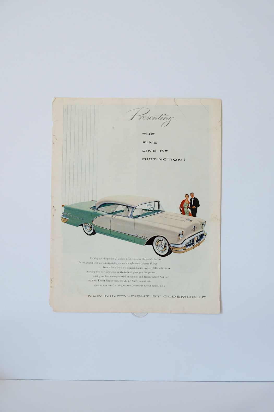 Oldsmobile Ninety-Eight 1956 Print Ad