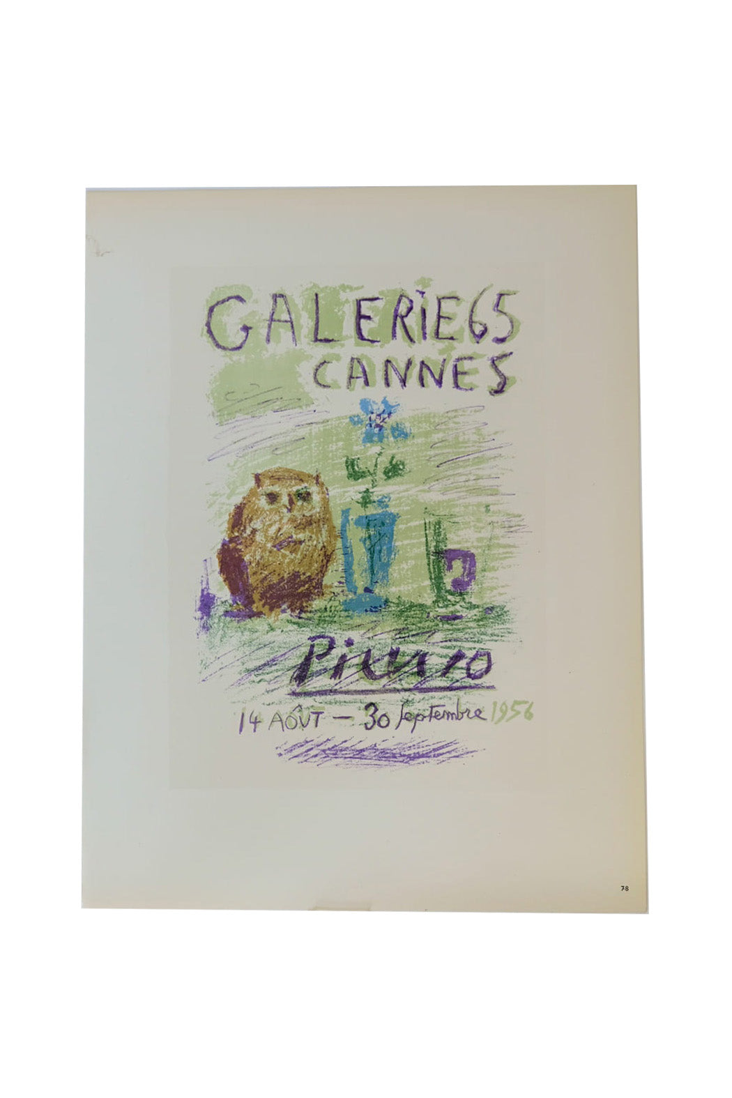Pablo Picasso Galerie 65, Cannes Page 78