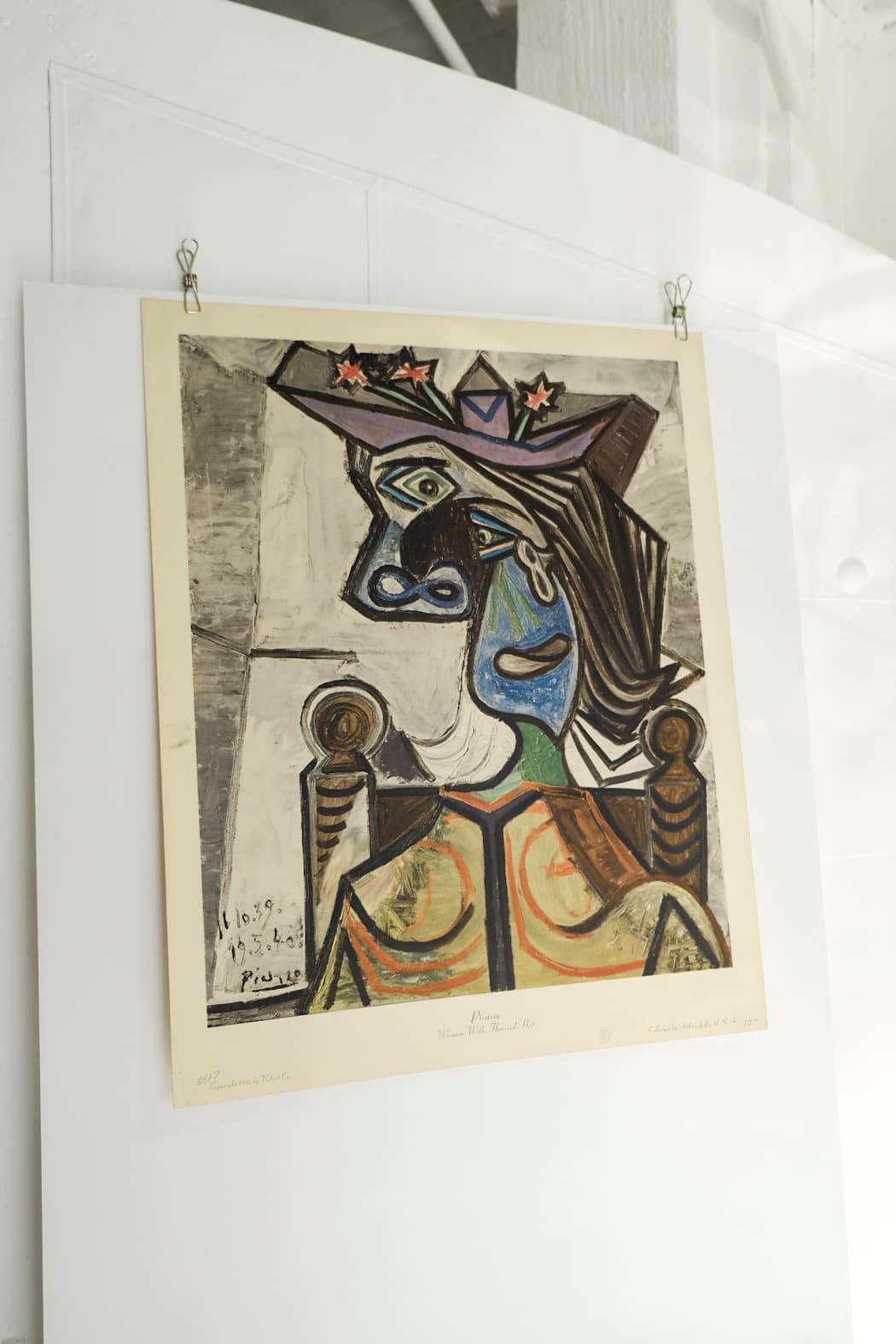 Picasso Woman With Flowered Hat Lithograph Print