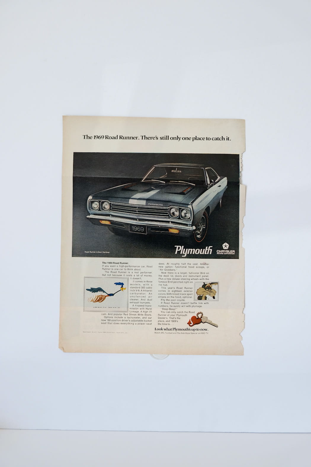 Plymouth Road Runner 1969 Print Ad