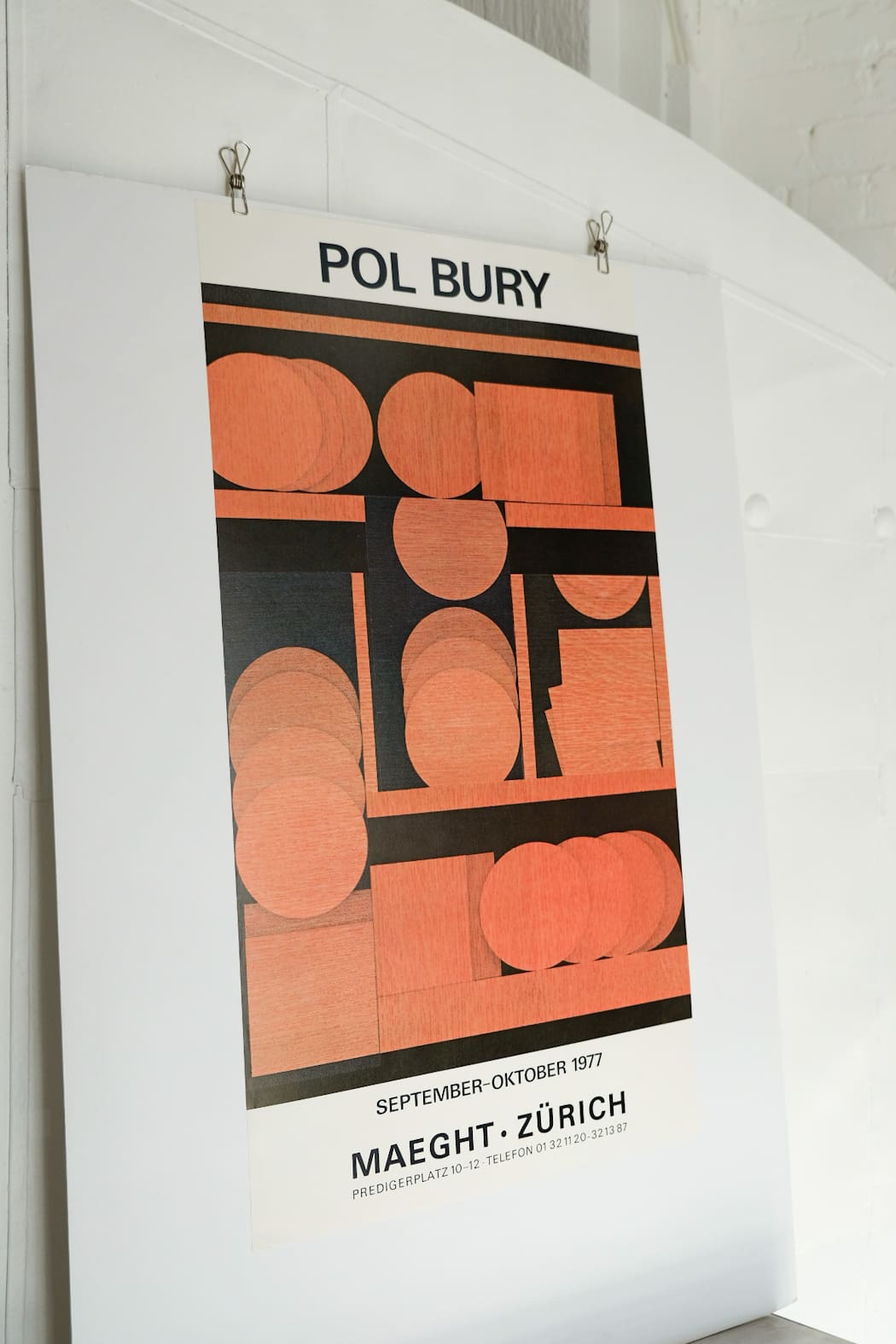 Pol Bury Maeght Zurich 1977 Exhibition Print