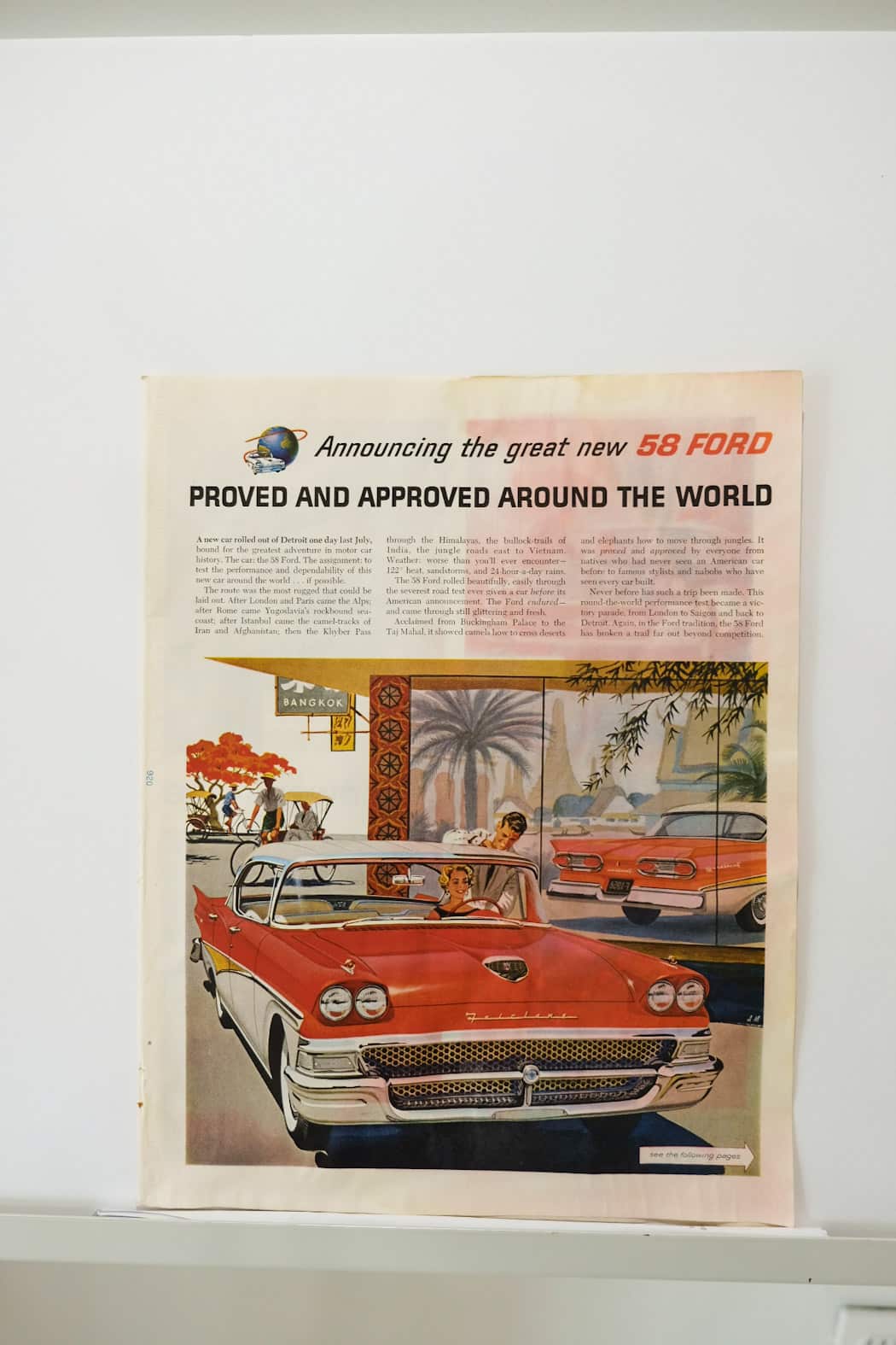 The Great New '58 Ford Print Ad