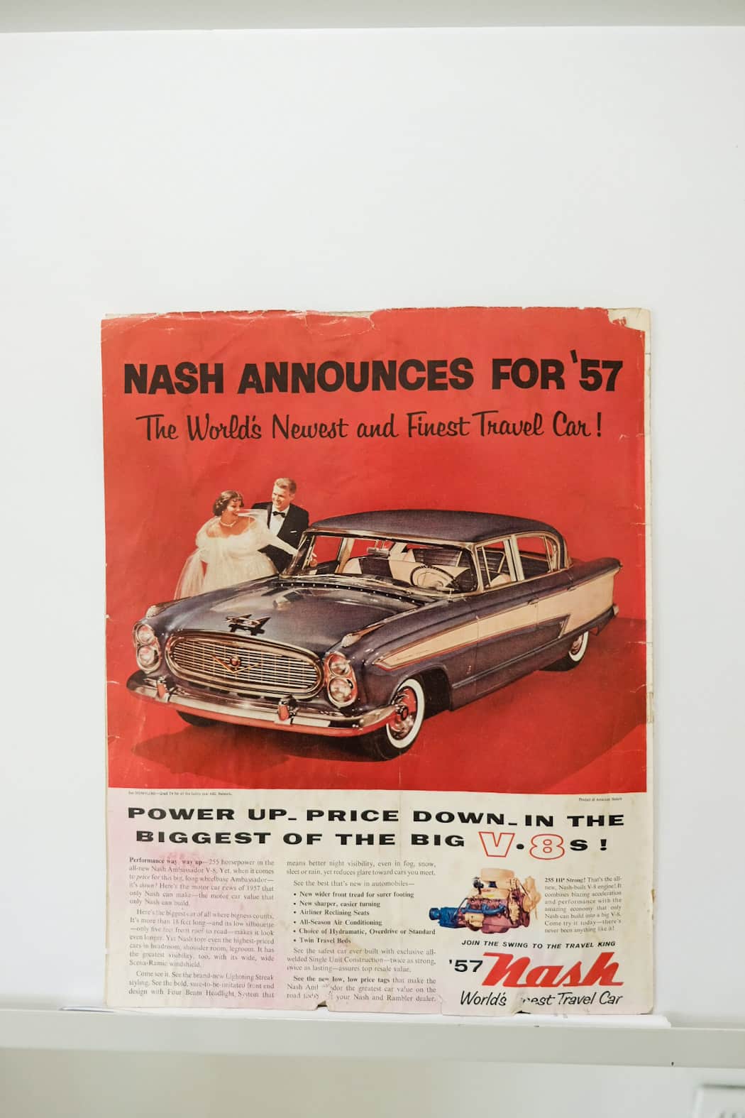 The '57 Nash World Best Travel Car Print Ad