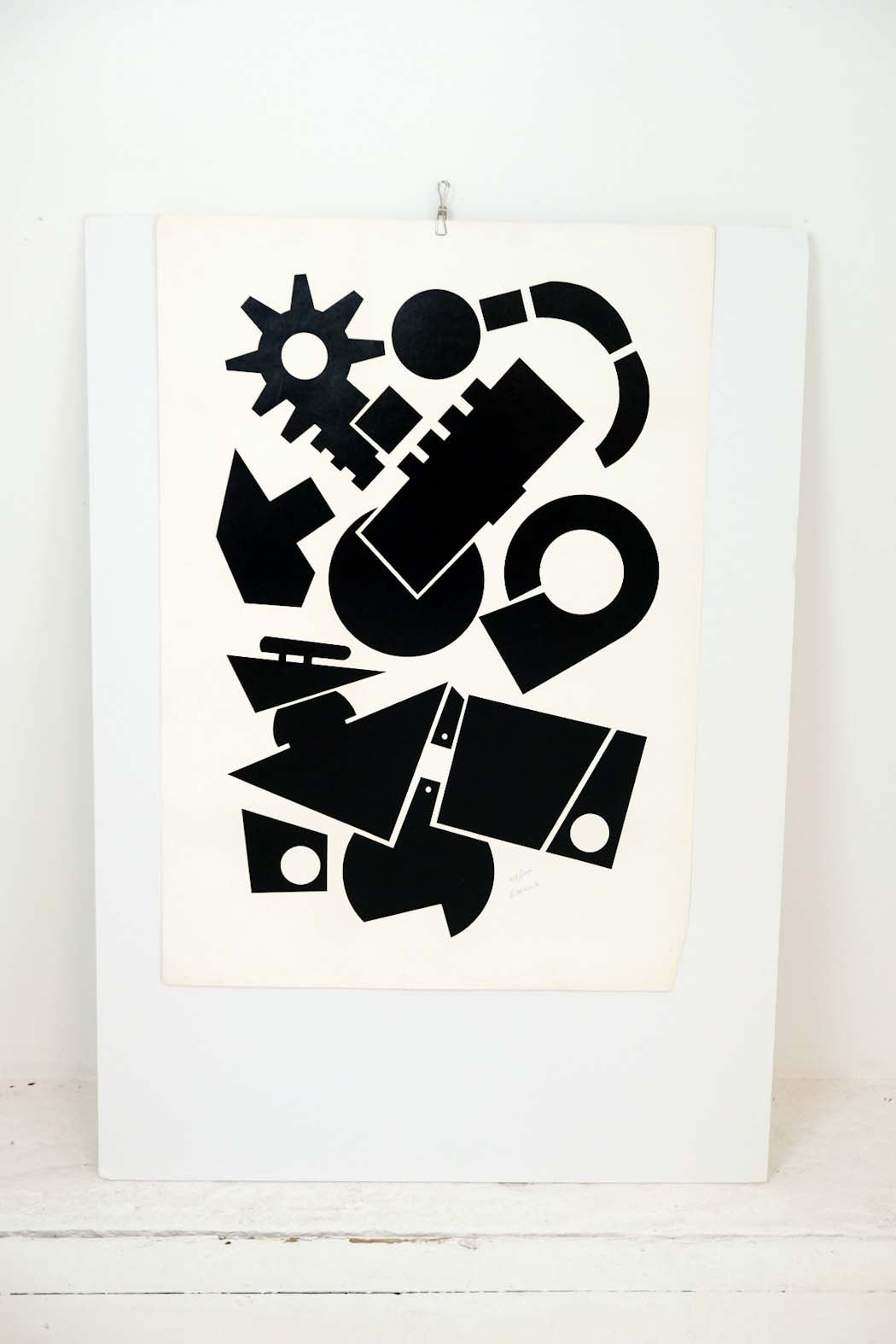 Thomas Garrick Signed Modernist Graphic Print