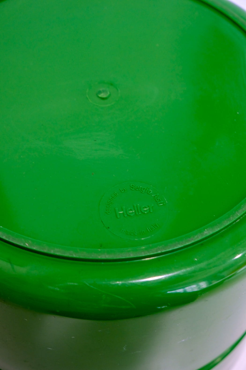 Vintage Heller Sergio Asti Green Ice Bucket