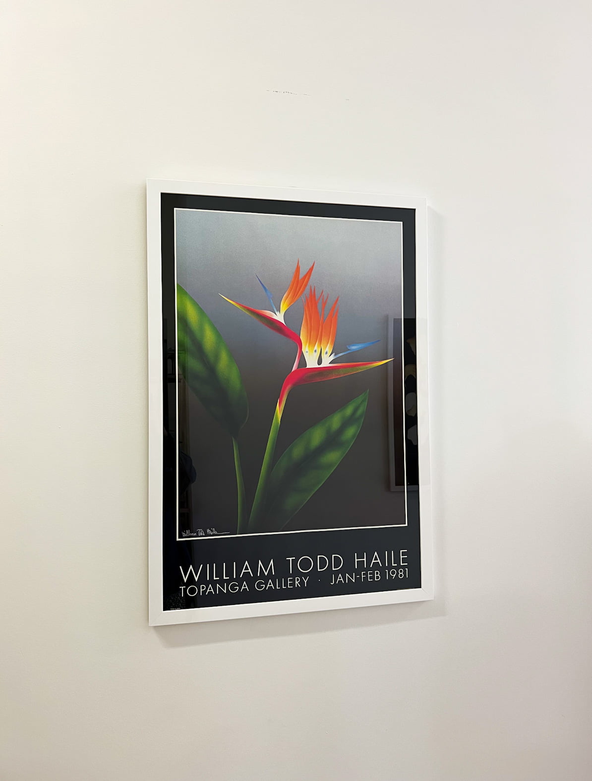 William Todd Haile Topanga Gallery 1981 Print Framed