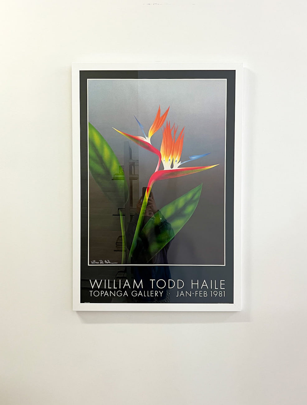 William Todd Haile Topanga Gallery 1981 Print Framed