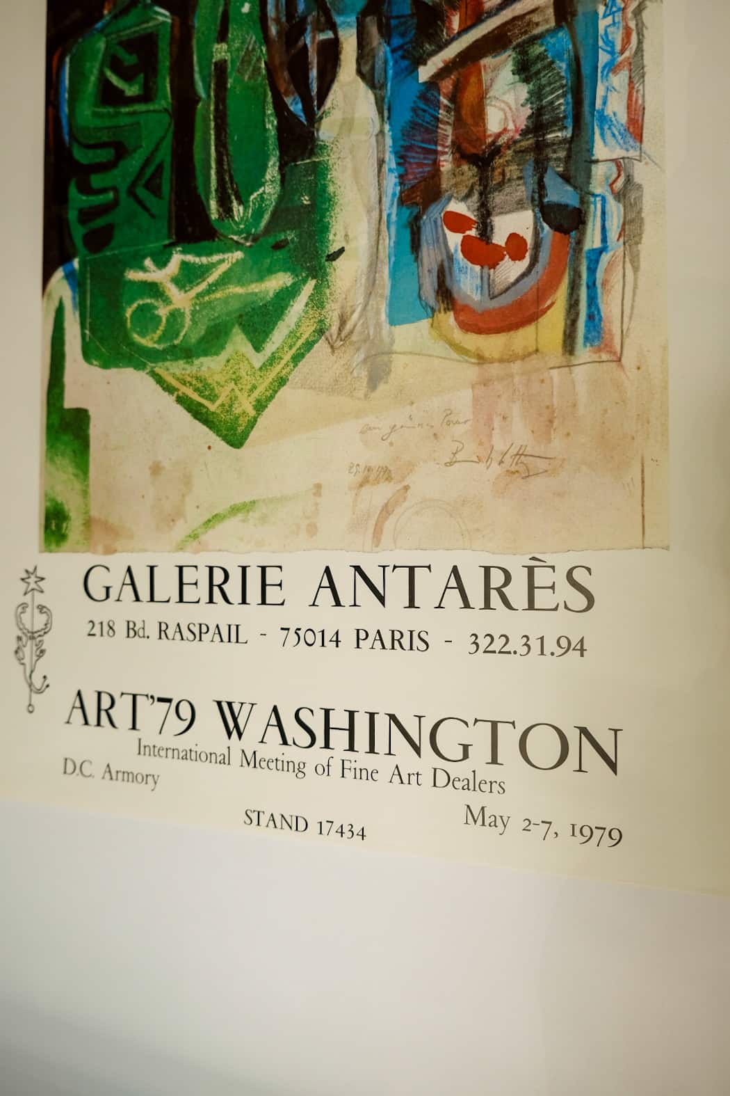 Karl Brandstaetter Galerie Antares 1979 Exhibition Print